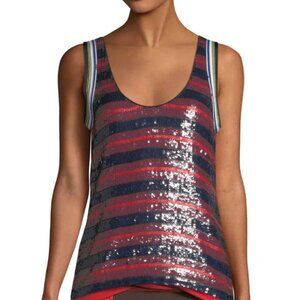 3.1 Phillip Lim Silk & Sequin Tank Top